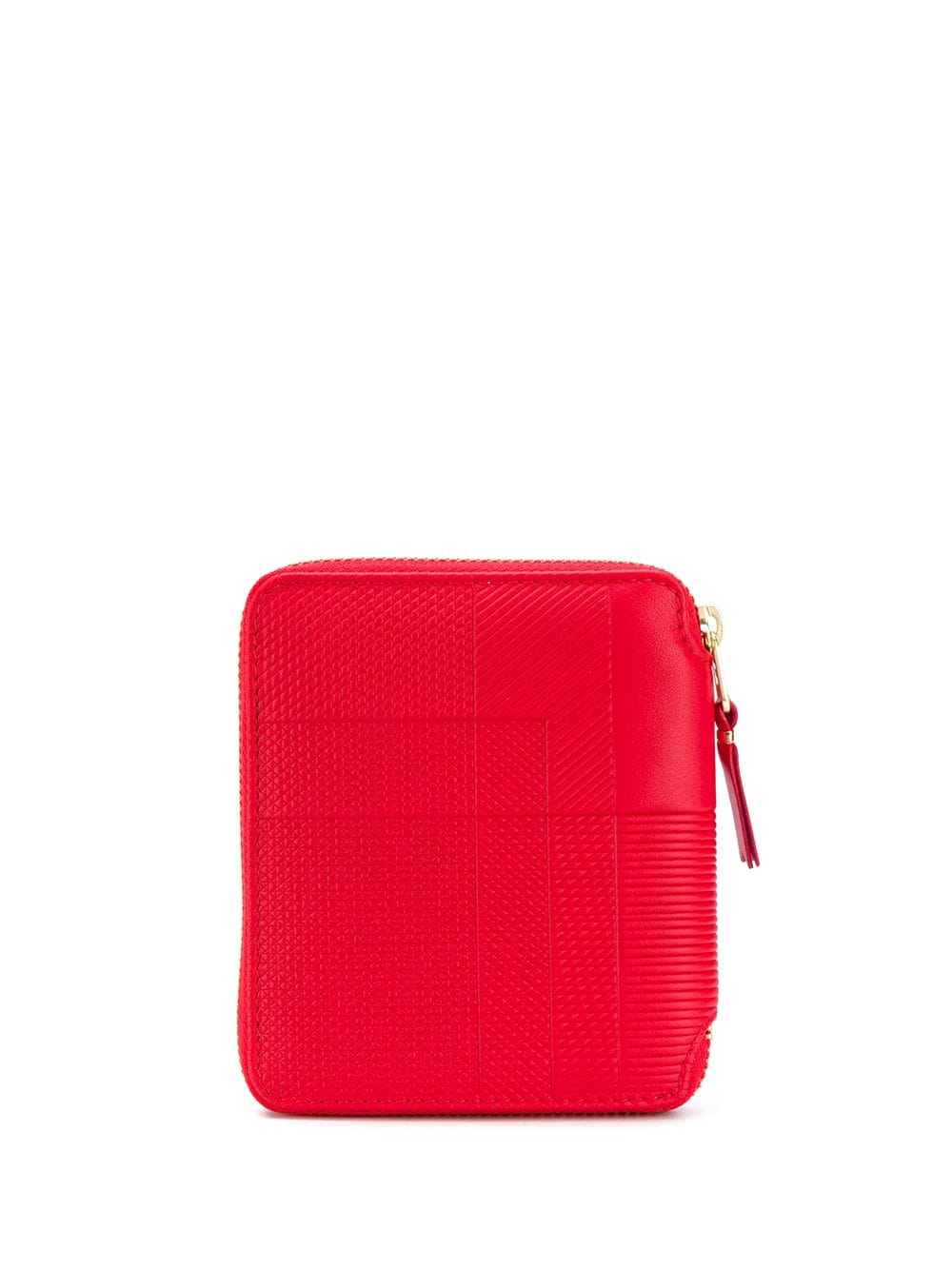 Comme Des Garçons Wallet Portemonnee met rits - Rood