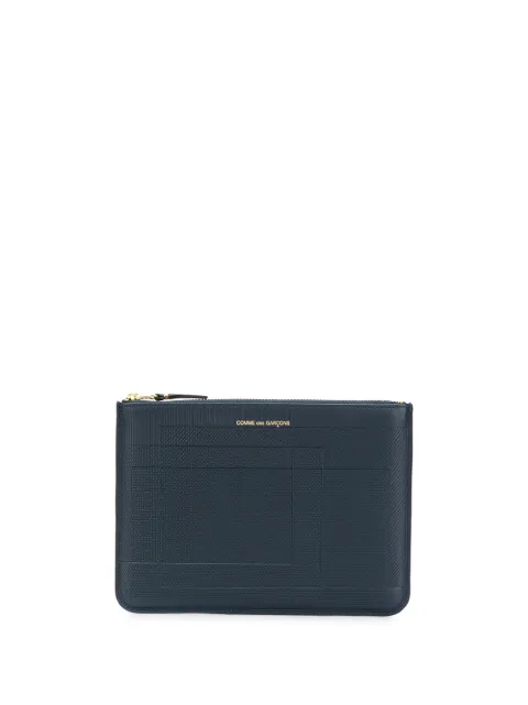 Comme Des Garçons Wallet portefeuille zippé à design texturé