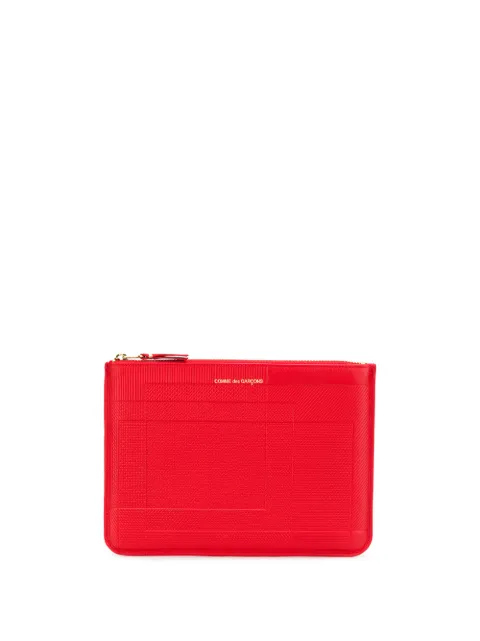 Comme Des Garçons Wallet line-pattern wallet