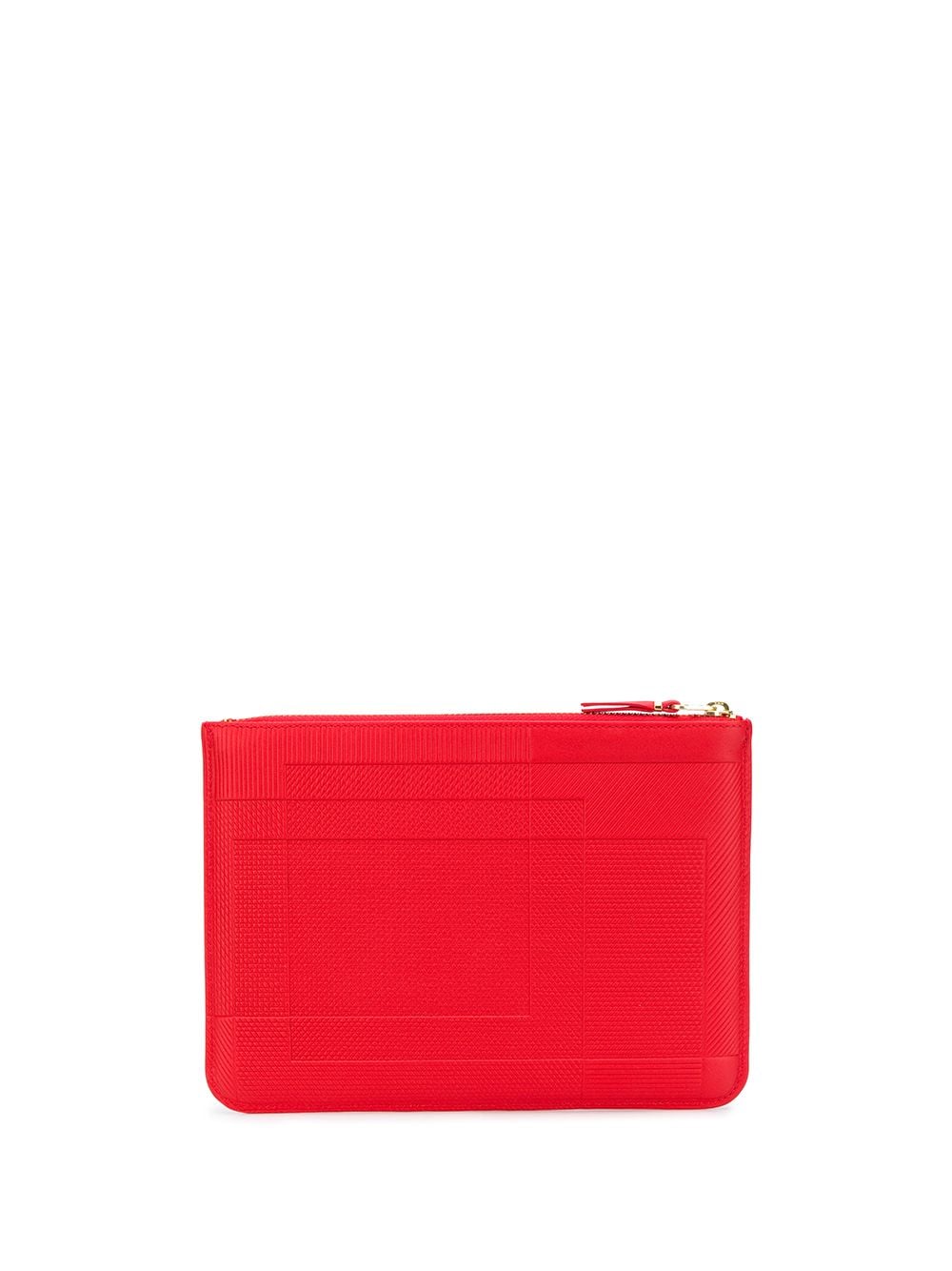 Shop Comme Des Garçons Line Print Wallet In Red