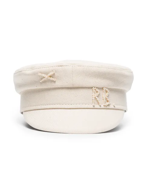 Ruslan Baginskiy beaded detail cotton cap
