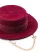 Ruslan Baginskiy chain strap Canotier hat