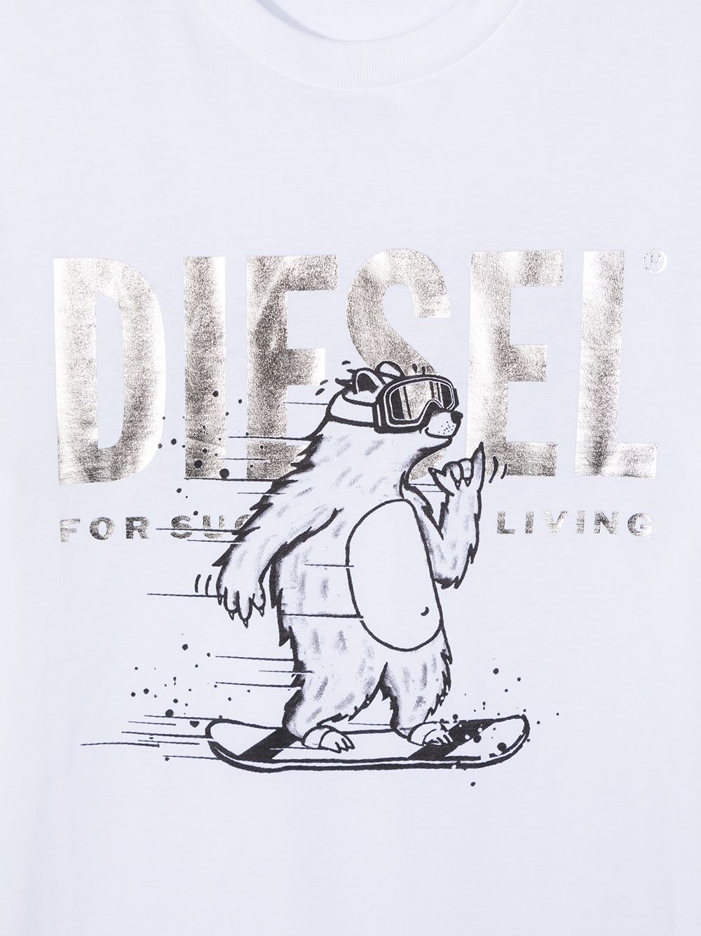 фото Diesel kids футболка с круглым вырезом и логотипом