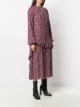 Nº21 leopard print frilled midi dress