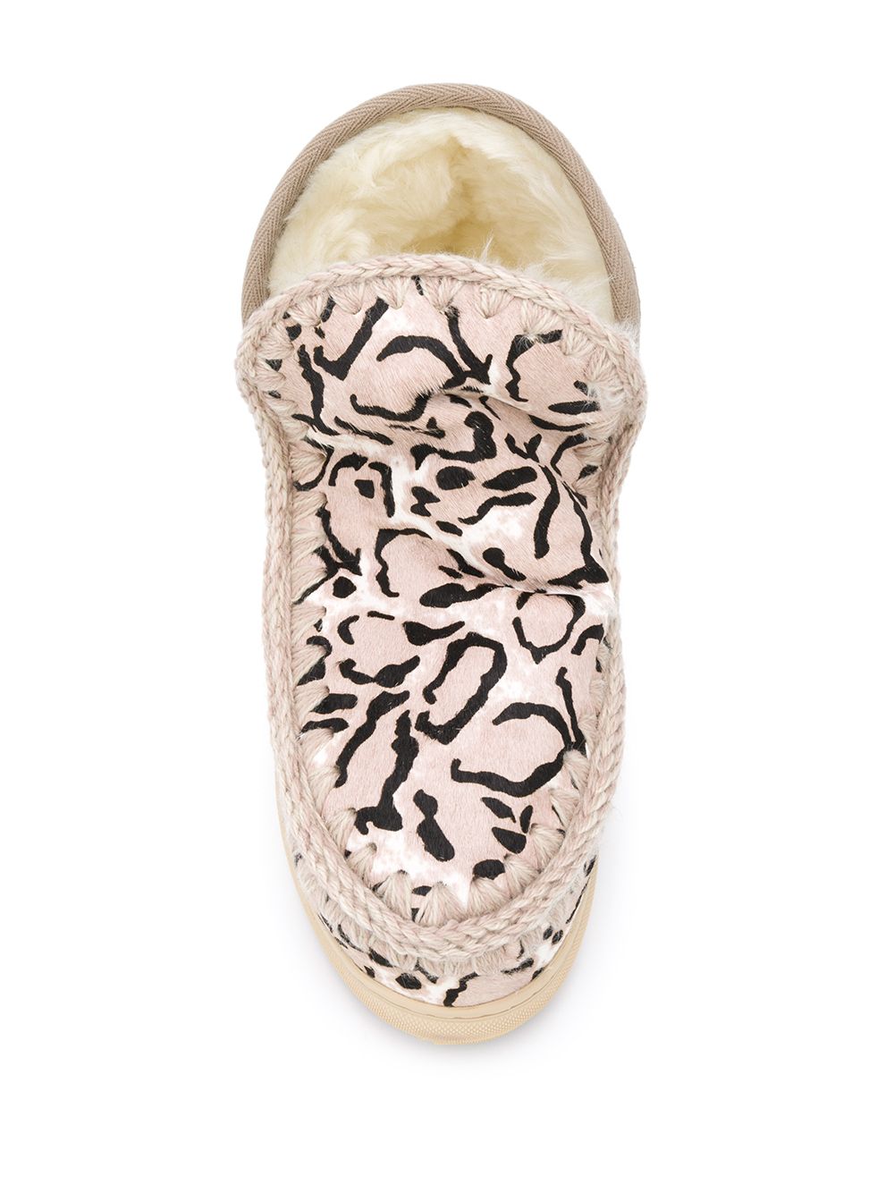 фото Mou ботинки eskimo с леопардовым принтом