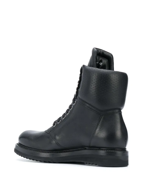 Rick Owens Perforated Military Boots 