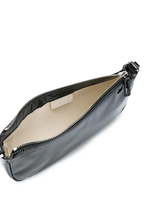 トートバッグ by FAR Black leather shoulder bag (23PFGIBSBLSGLEMED BLACK) BY FAR Rubik Leather Tote Bag | Black | FARFETCH
