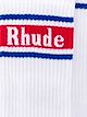 Rhude ribbed logo knit socks