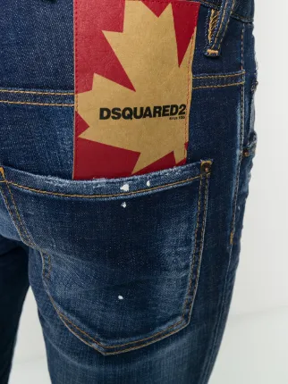 logo patch distressed jeans展示图