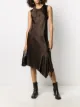 الصورة 2 من Ann Demeulemeester فستان سهل الارتداء غير متساوي الأطوال