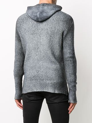 ribbed knit hoodie展示图