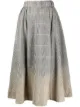 الصورة 1 من MSGM تنورة ميدي كاروهات بتأثير باهت