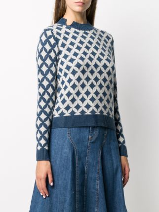 patterned cashmere jumper展示图