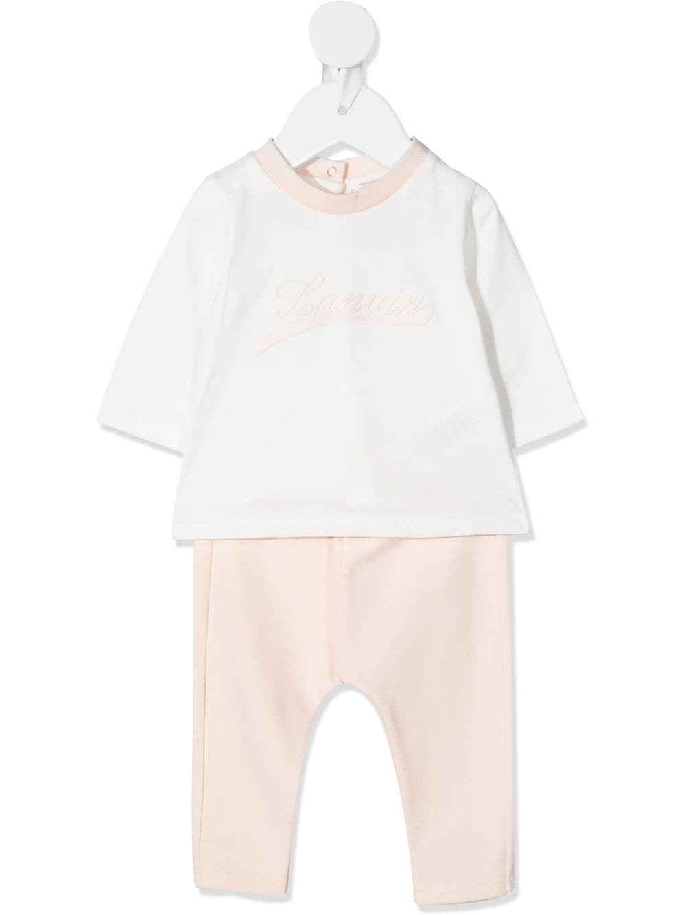 фото Lanvin enfant logo embroidered trouser set