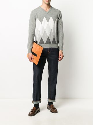 argyle knit jumper展示图