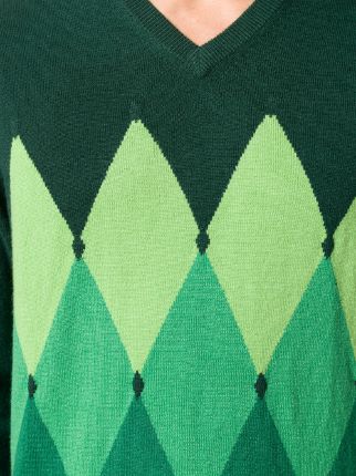 argyle knit jumper展示图