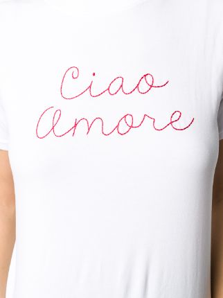 Ciao Amore embroidered T-Shirt展示图