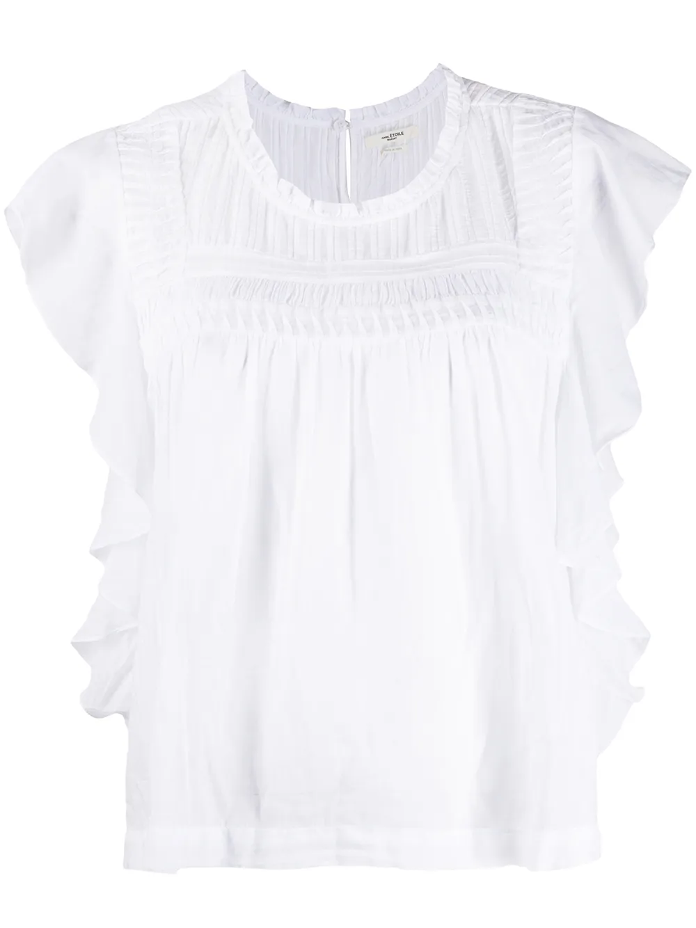 

Isabel Marant Étoile Layona ruffle trim blouse - White