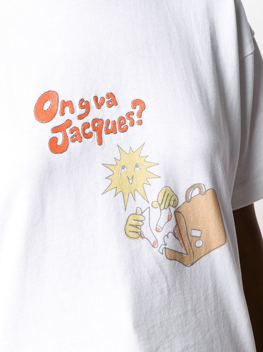 фото Jacquemus футболка le t-shirt с графичным принтом