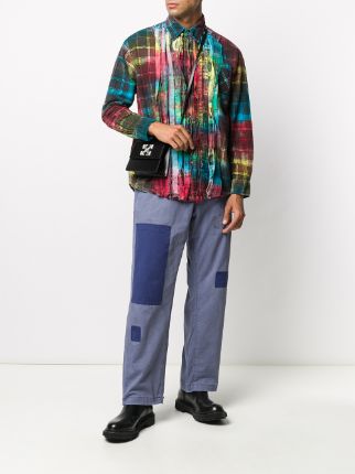 tie-dye plaid shirt展示图