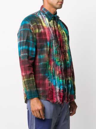 tie-dye plaid shirt展示图