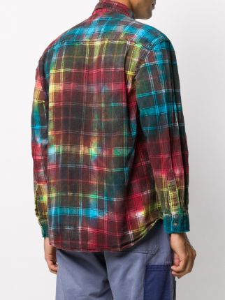 tie-dye plaid shirt展示图