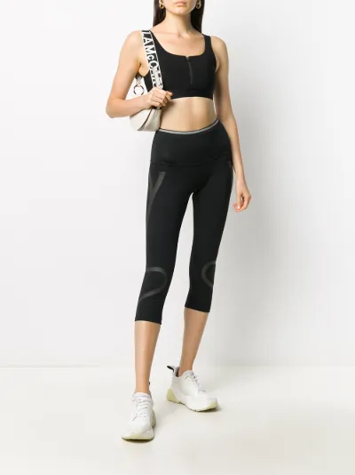 three-quarter length sports leggings 