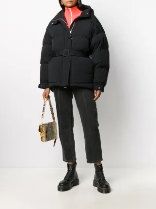 belted puffer coat展示图