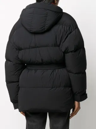 belted puffer coat展示图