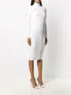 TOM FORD contrasting zips knitted turtleneck dress