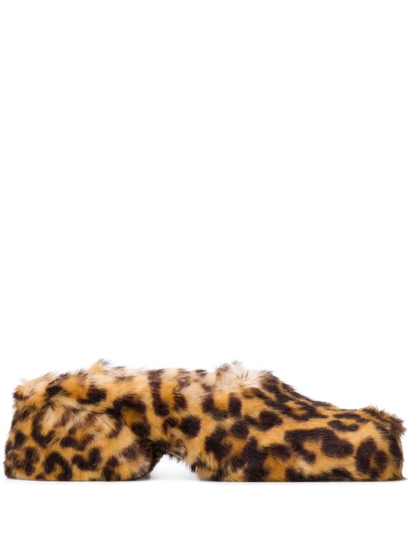 Maison Margiela Leopard Print Faux Fur 