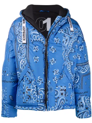 Shop Khrisjoy paisley padded jacket 