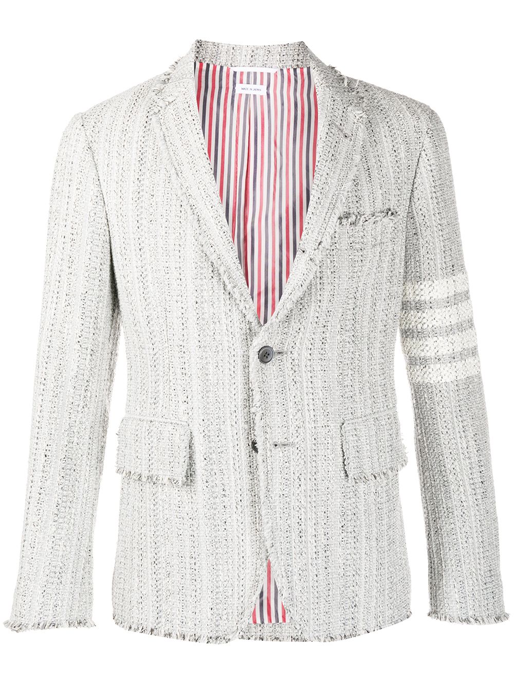 

Thom Browne tweed single-breasted blazer - Grey