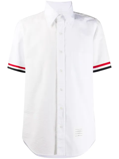 Thom Browne camisa con rayas RWB