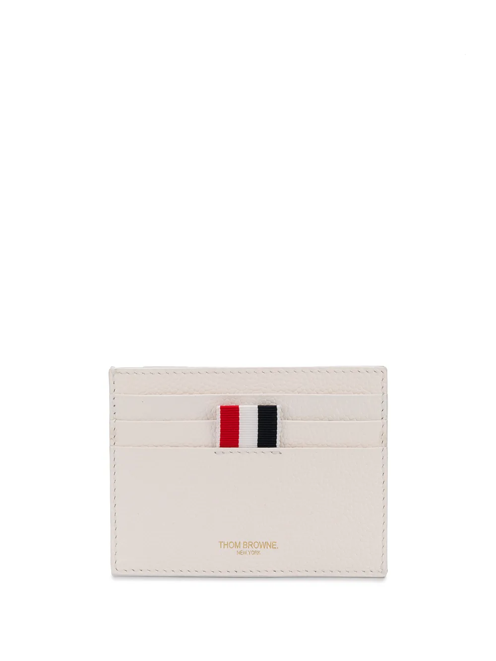 

Thom Browne diagonal RWB stripe card holder - White