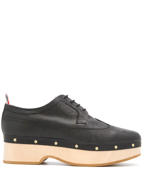 Thom Browne pebbled brogue clogs