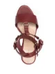 Tila March Pebble leather heeled sandal