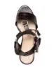 Tila March crocodile-effect open-toe sandals