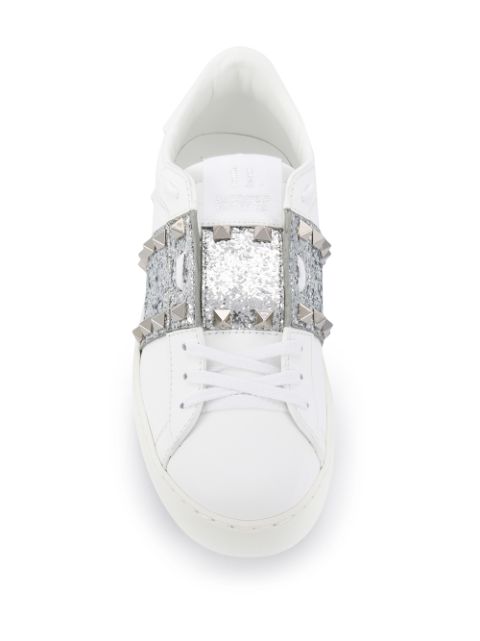 valentino crystal trainers