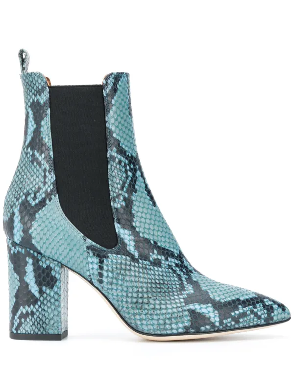 teal chelsea boots