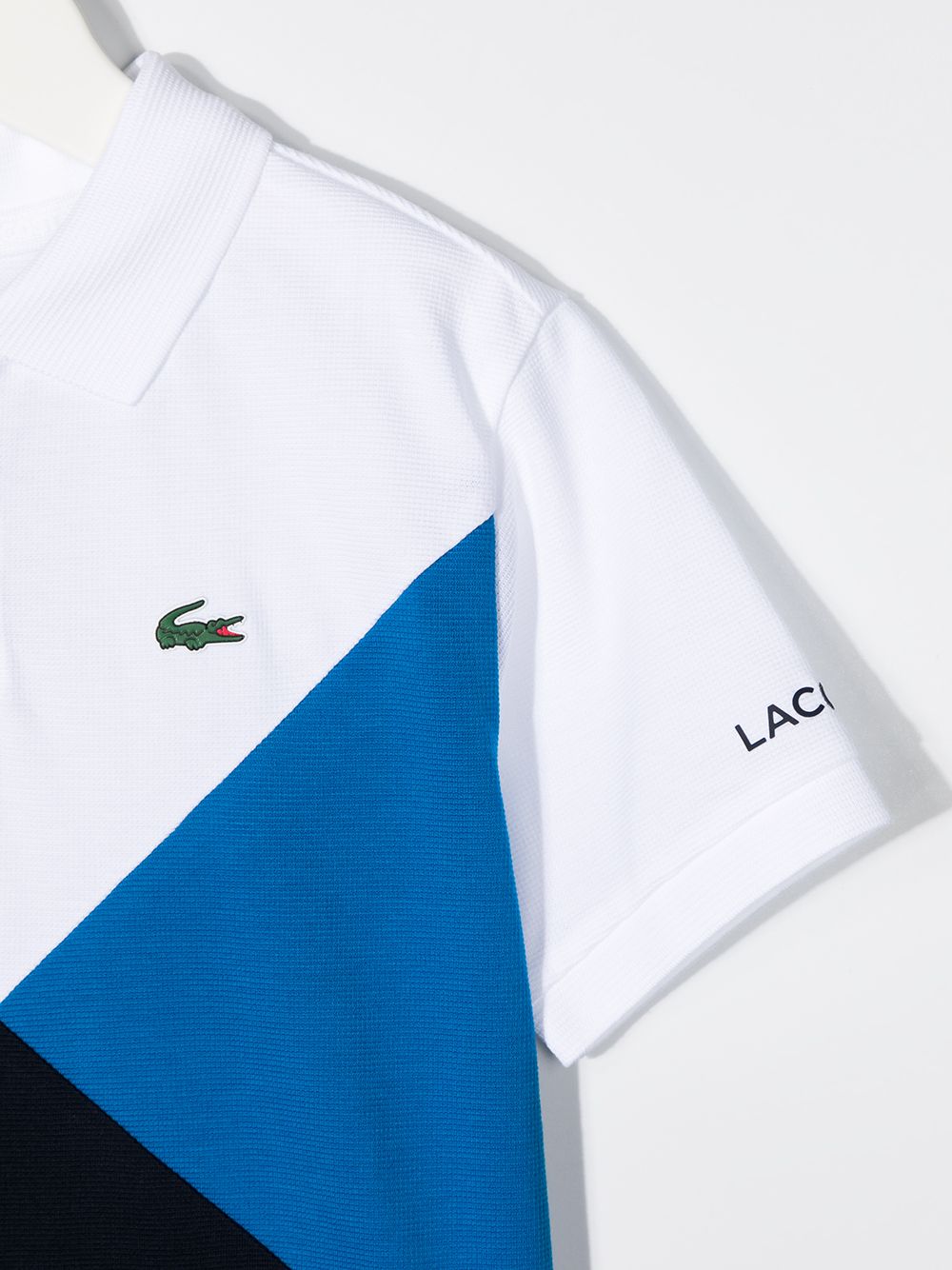 фото Lacoste kids рубашка поло в стиле колор-блок