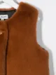 LANVIN Enfant faux-fur round neck gilet