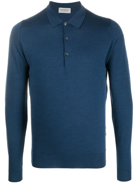John Smedley long-sleeve polo shirt