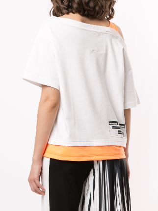 layered cold-shoulder T-shirt展示图