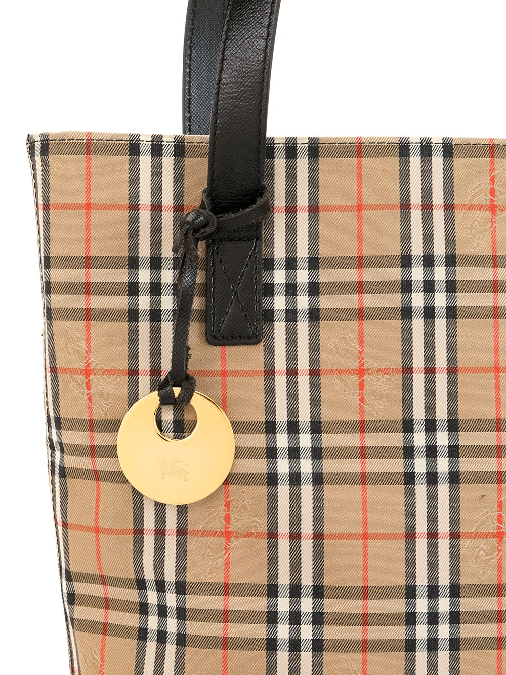 фото Burberry pre-owned сумка-шопер в клетку vintage check