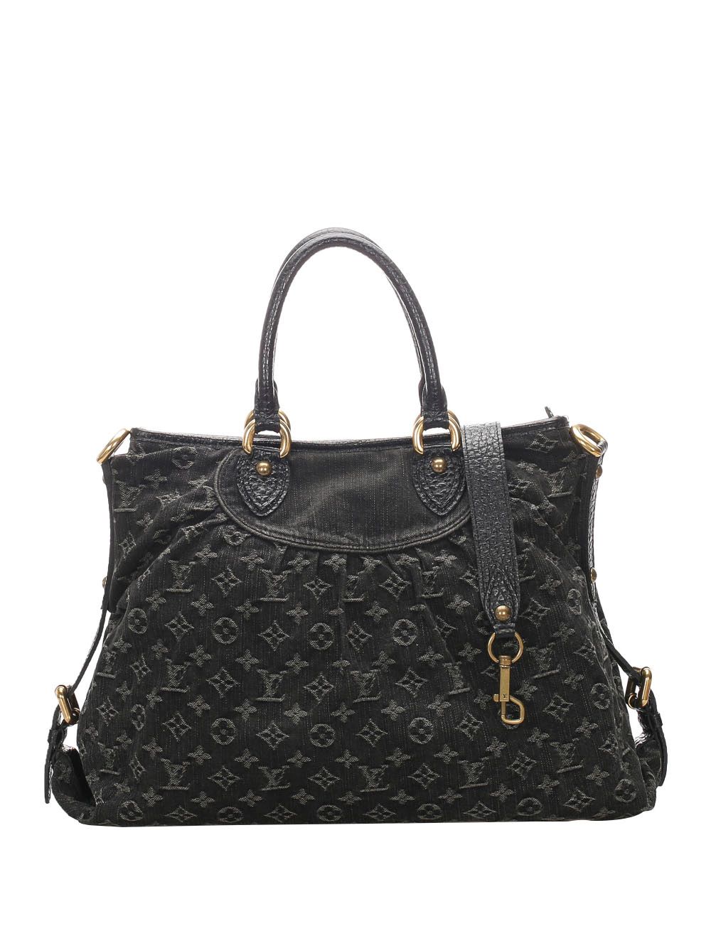 фото Louis vuitton джинсовая сумка neo cabby mm 2007-го года с монограммой