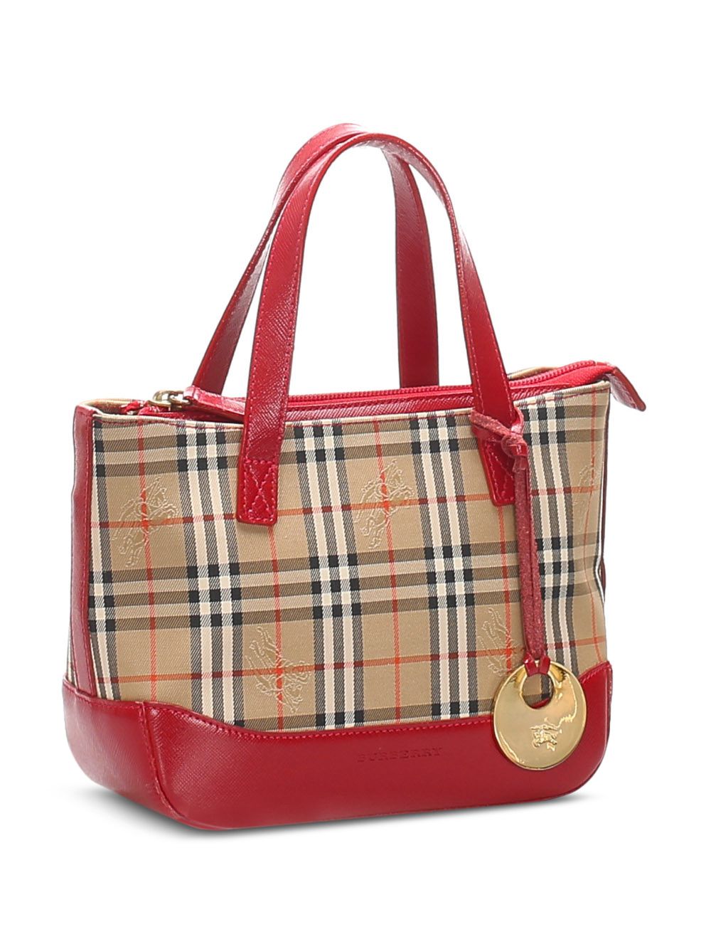 фото Burberry pre-owned сумка-тоут в клетку haymarket check