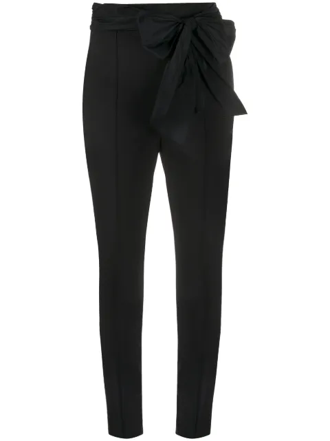 Elisabetta Franchi Bow Front Cigarette Trousers - Farfetch
