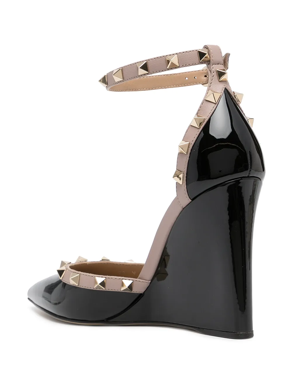 фото Valentino garavani босоножки rockstud 100 на танкетке