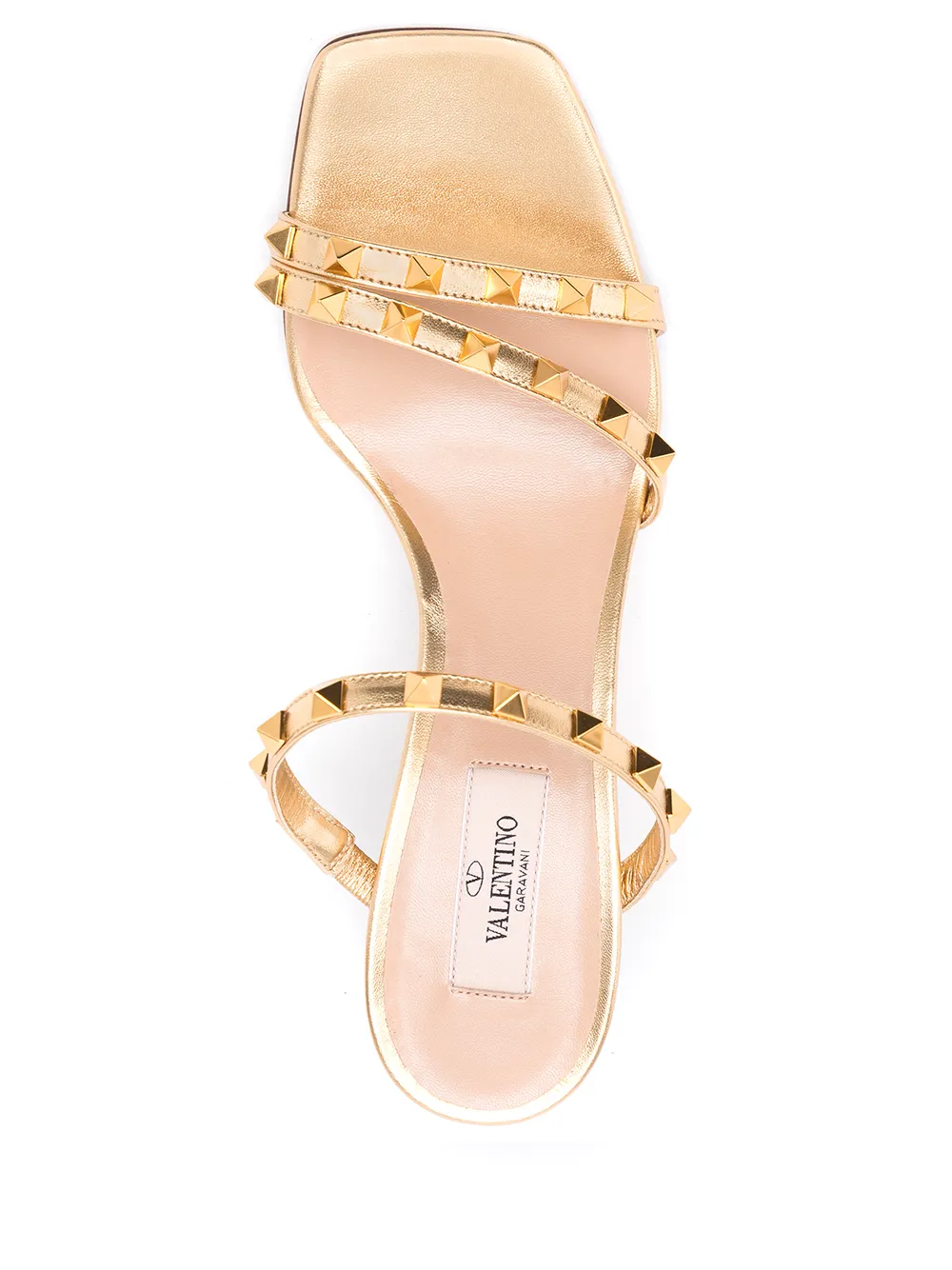 фото Valentino garavani босоножки rockstud 70 на танкетке
